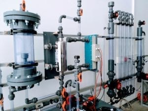 Versuchsanlage - organische Schadstoffe